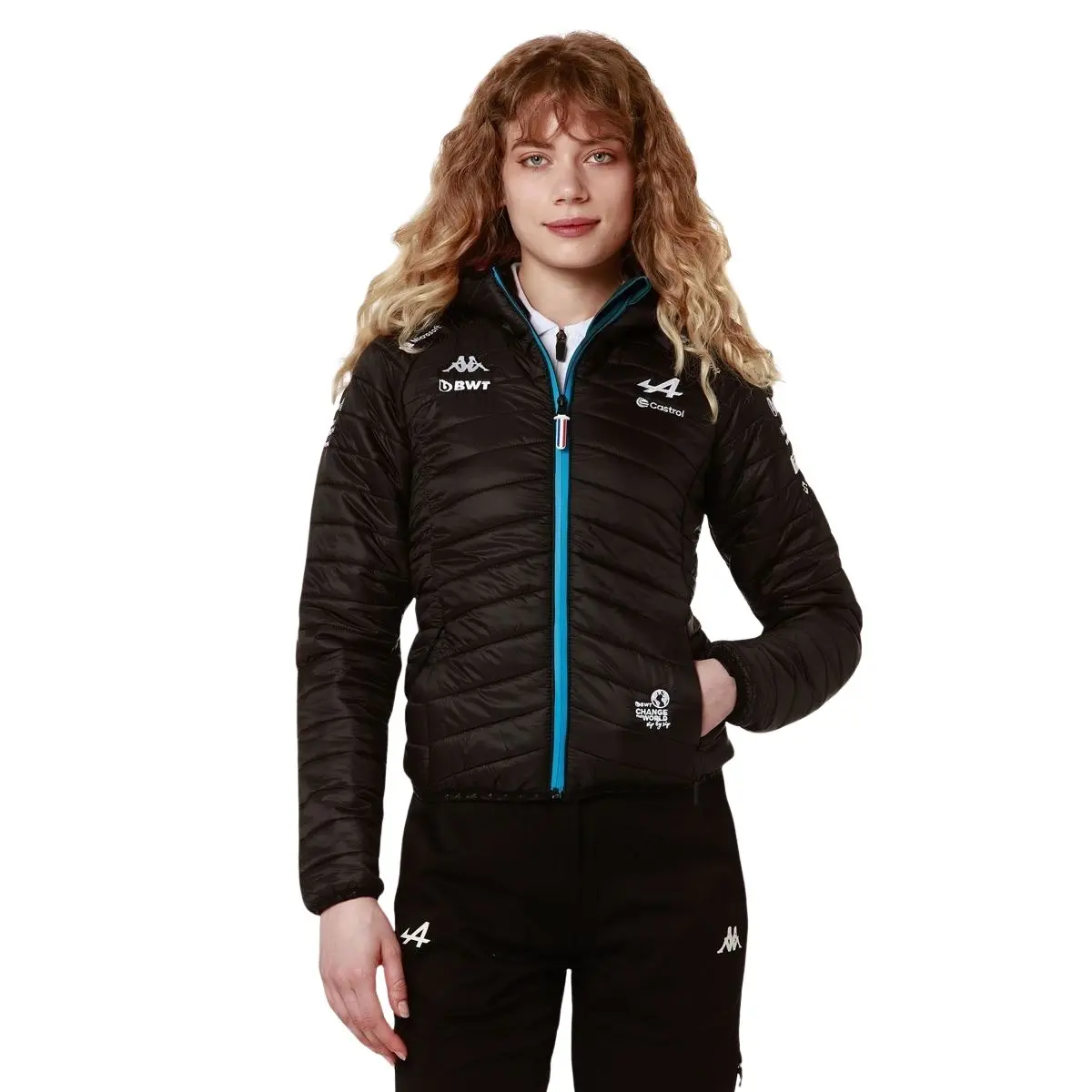 Daunenjacke mit Kapuze, Damen Alpine F1 Abawou 2024