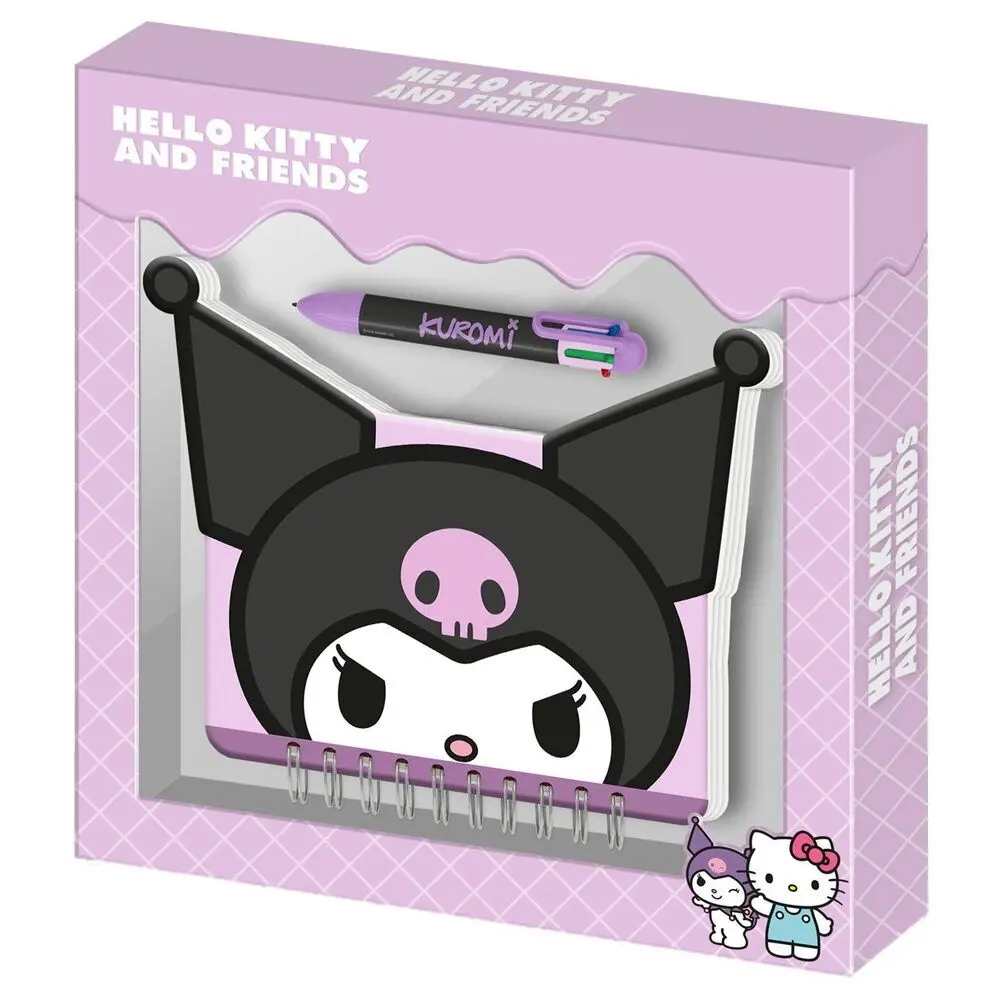 Journal intime et stylo Karactermania Hello Kitty And Friends Kuromi