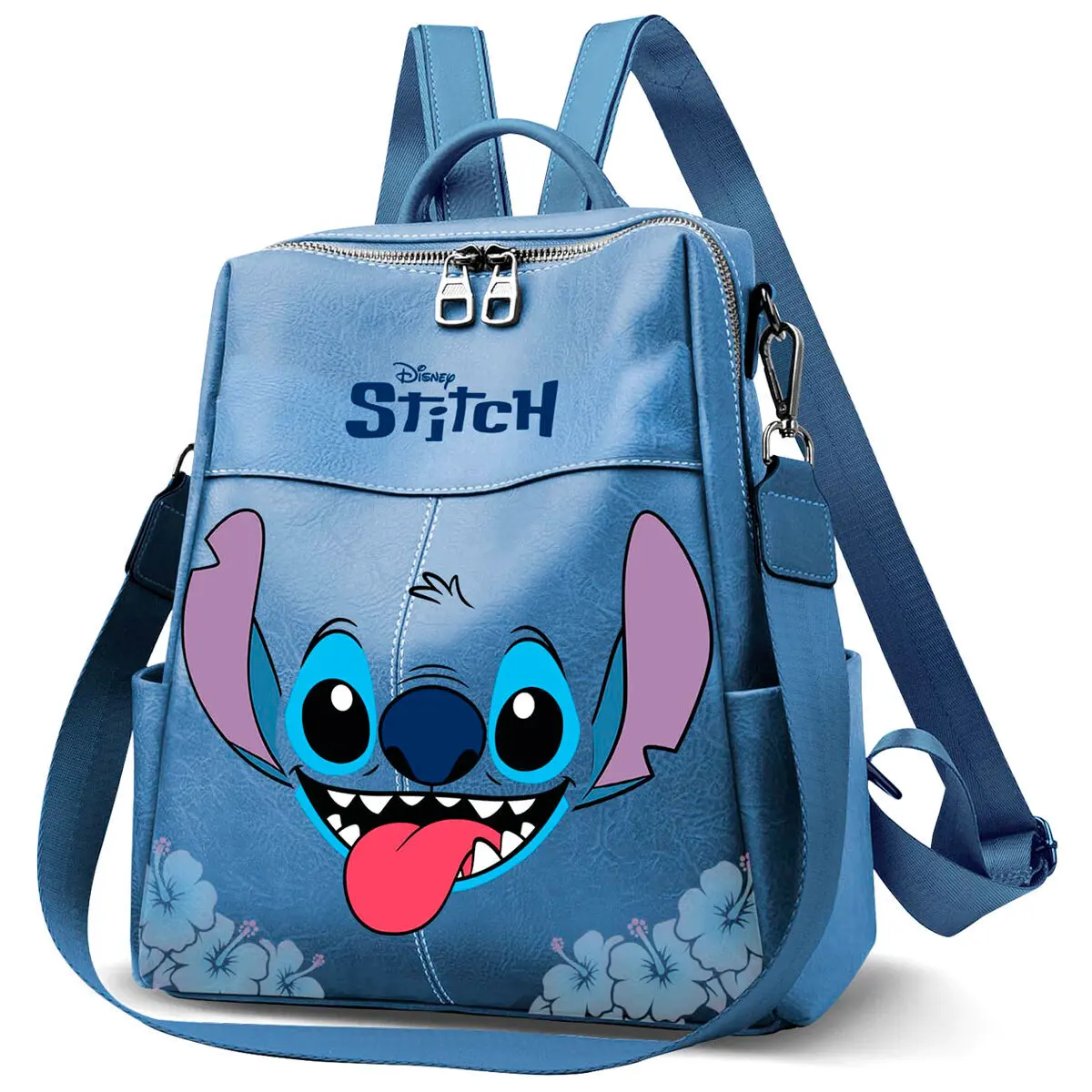 Karactermania Unisex Blue Backpack Disney Stitch Tongue
