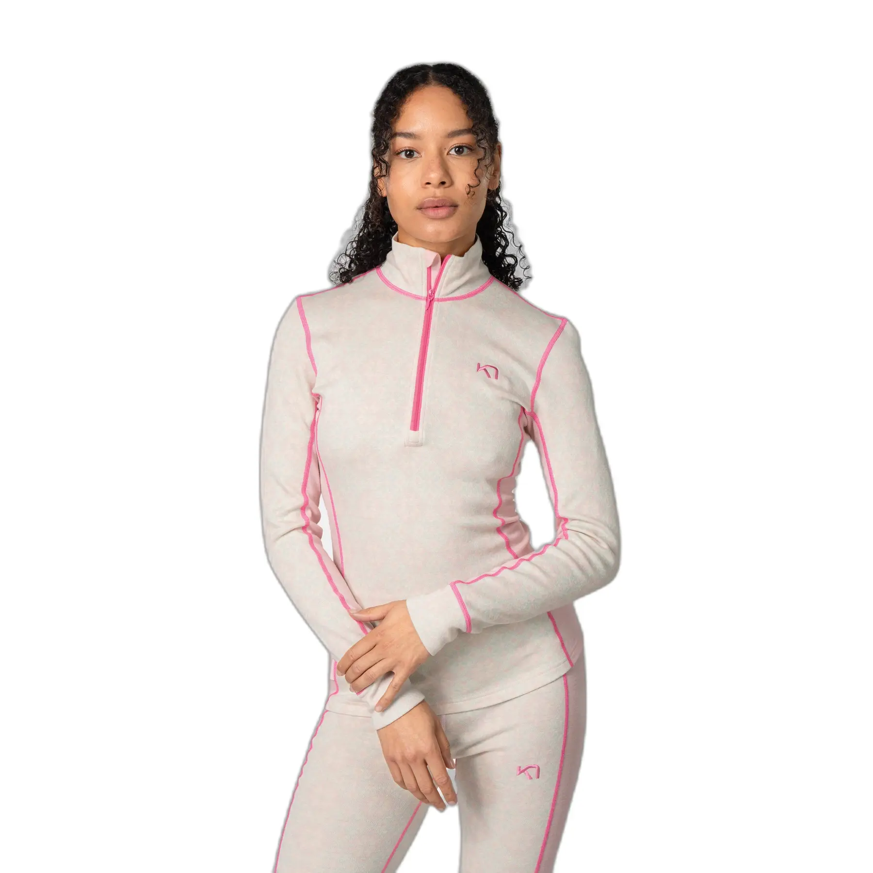 Dames half zip shirt Kari Traa Rose
