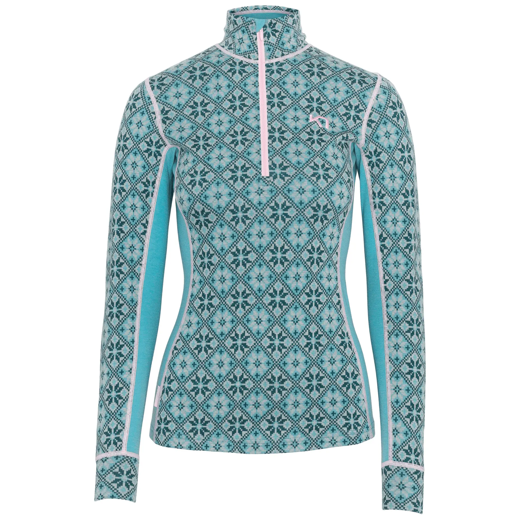 Dames half zip shirt Kari Traa Rose