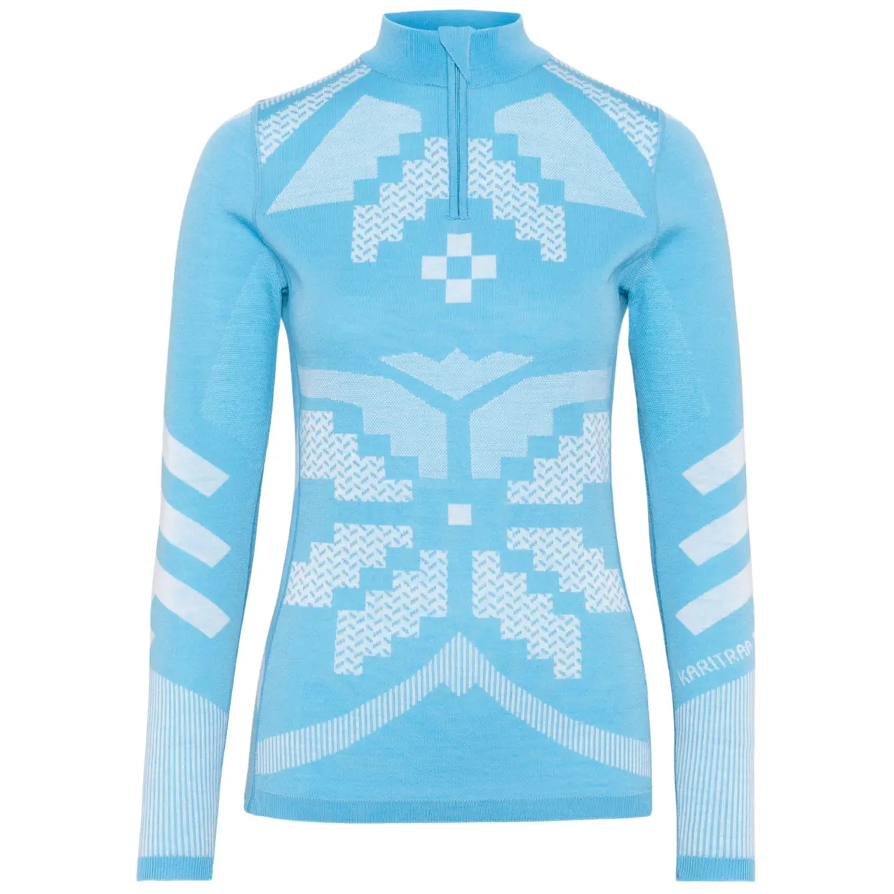 Dames ondershirt 1/2 rits lange mouwen Kari Traa Faith