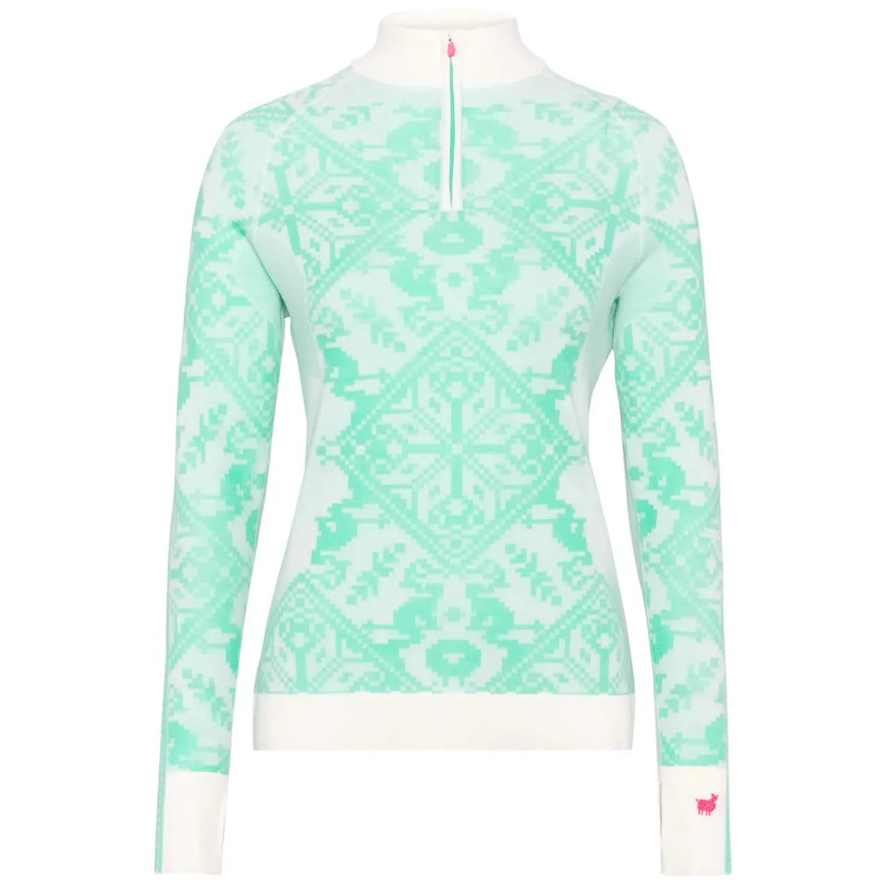 Dames ondershirt 1/2 rits lange mouwen Kari Traa Saga