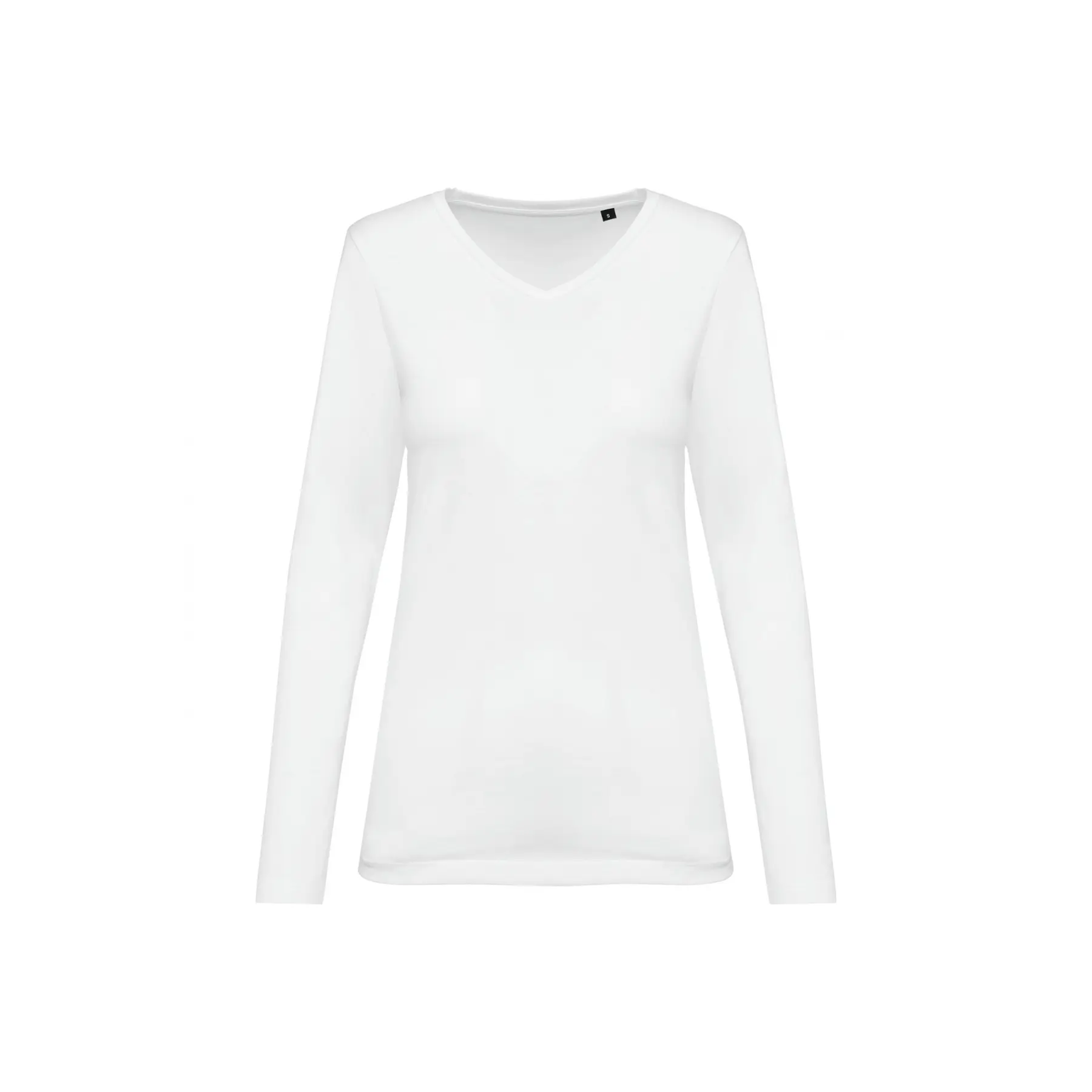T-shirt da donna suprima con scollo a V e manica lunga Kariban Premium