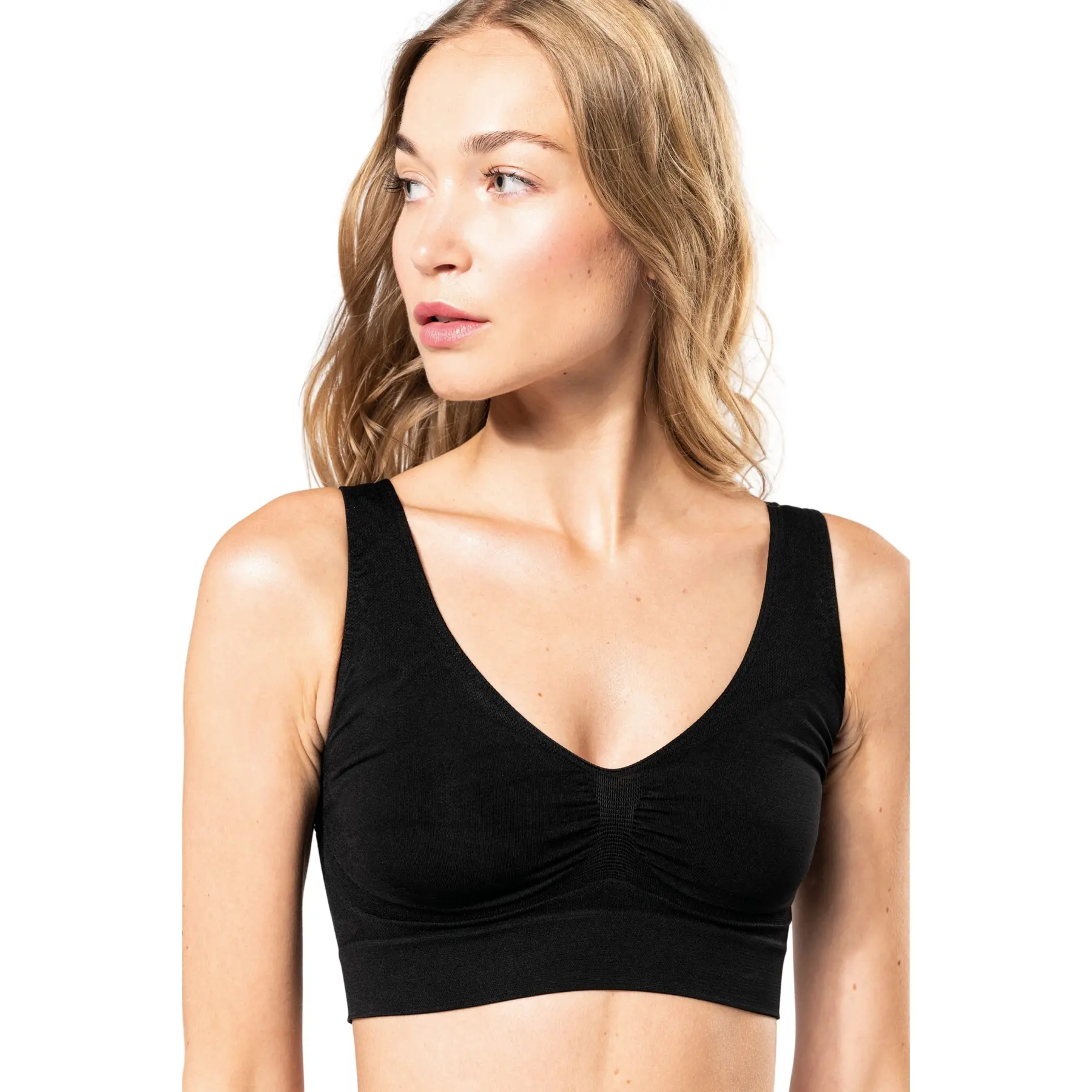 Reggiseno sportivo eco-responsabile senza cuciture Kariban Push-up