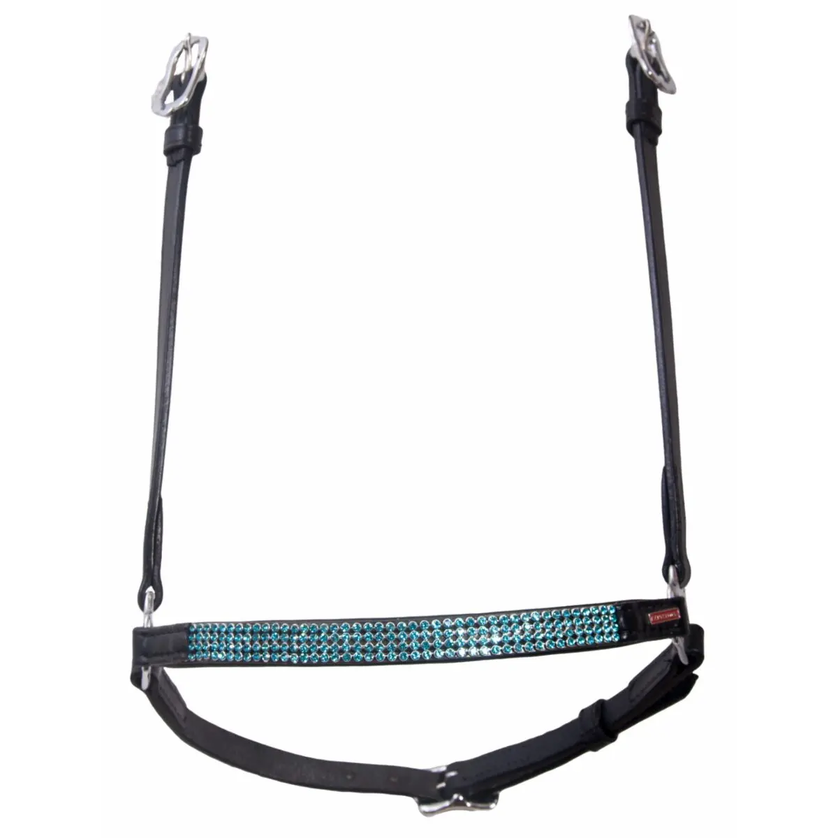 Horse cheek pieces with 4 rows of rhinestones Karlslund Kombi