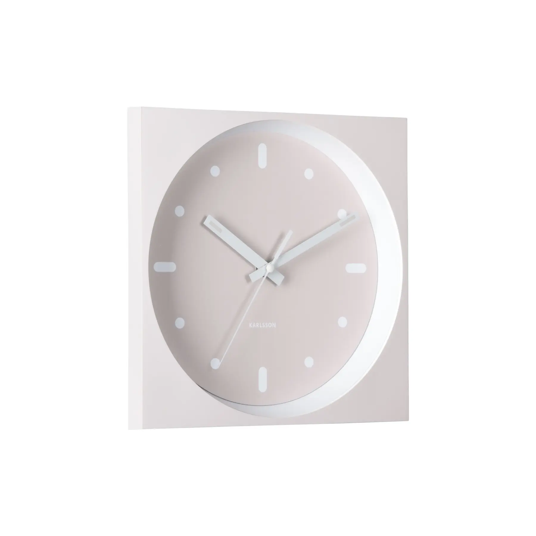 Quadratische Analog-Uhr Karlsson Incesante