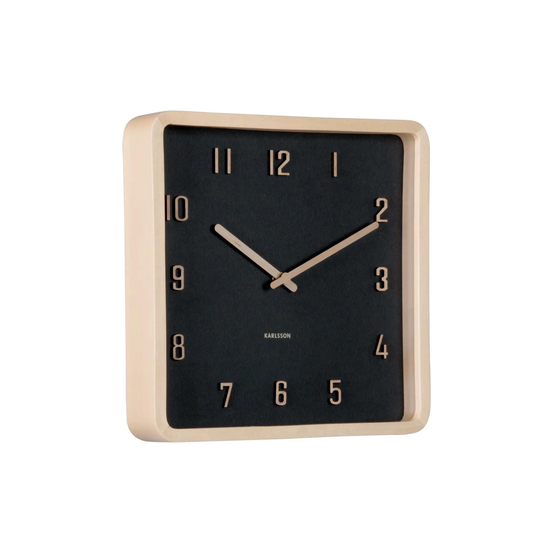 Quadratische Analog-Uhr Karlsson Nervadura
