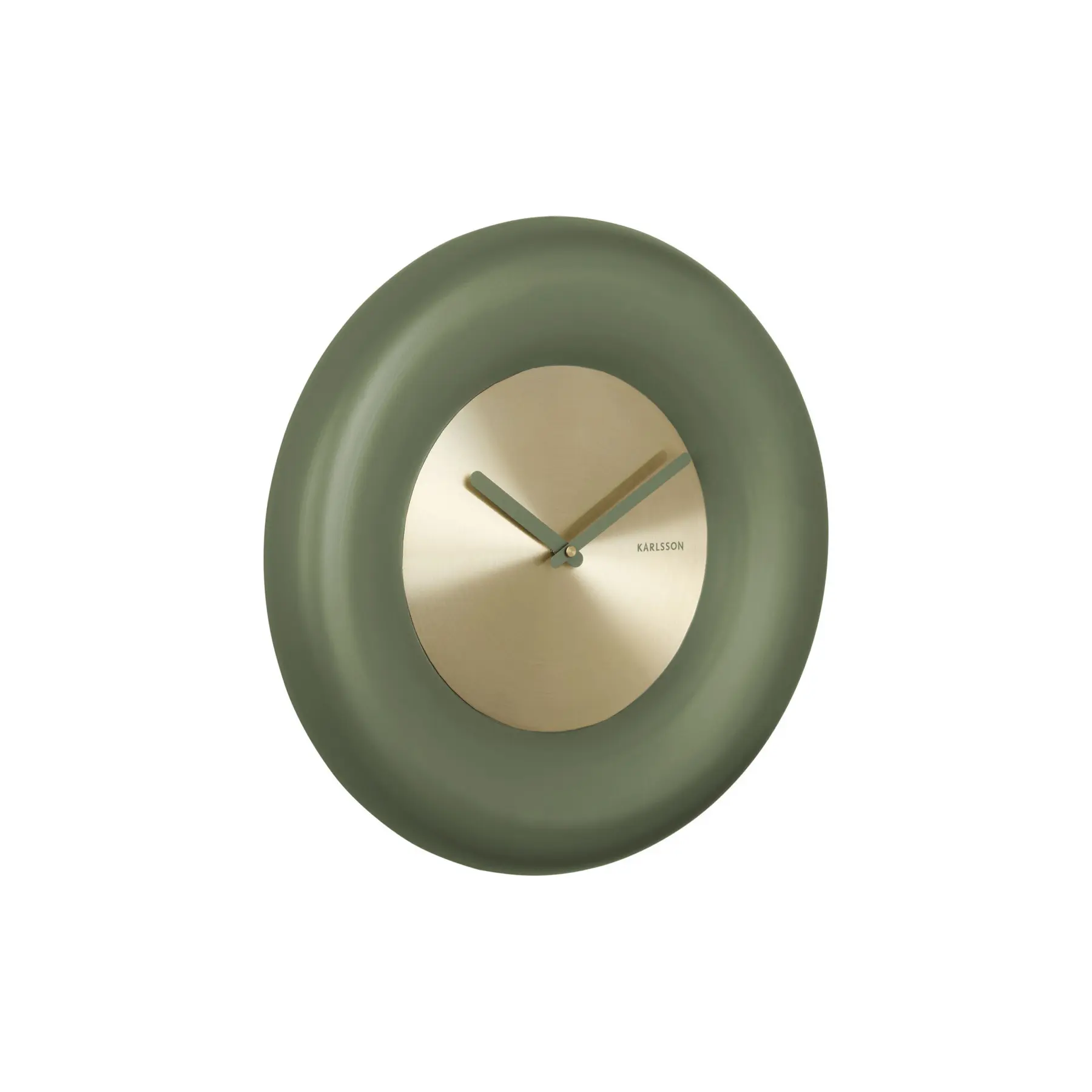 Karlsson Wandklok Cadiz Wheeler - Groen - 40x40x5.3cm - Wandklok Scandinavisch