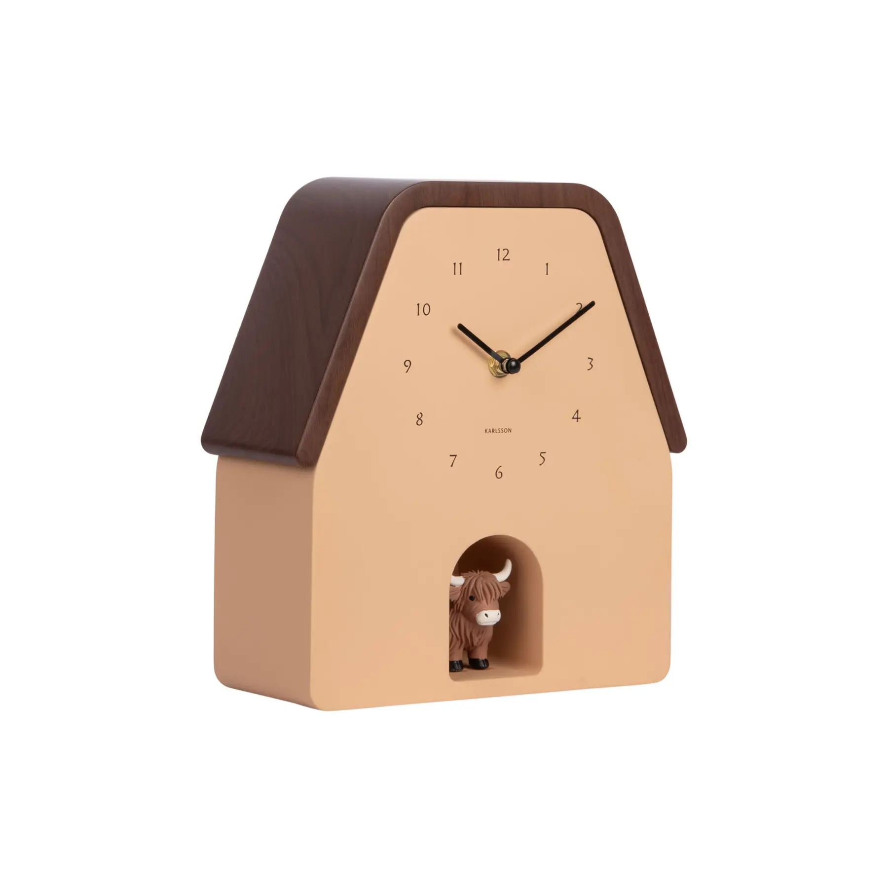 Wanduhr Karlsson Highland Cow Cuckoo