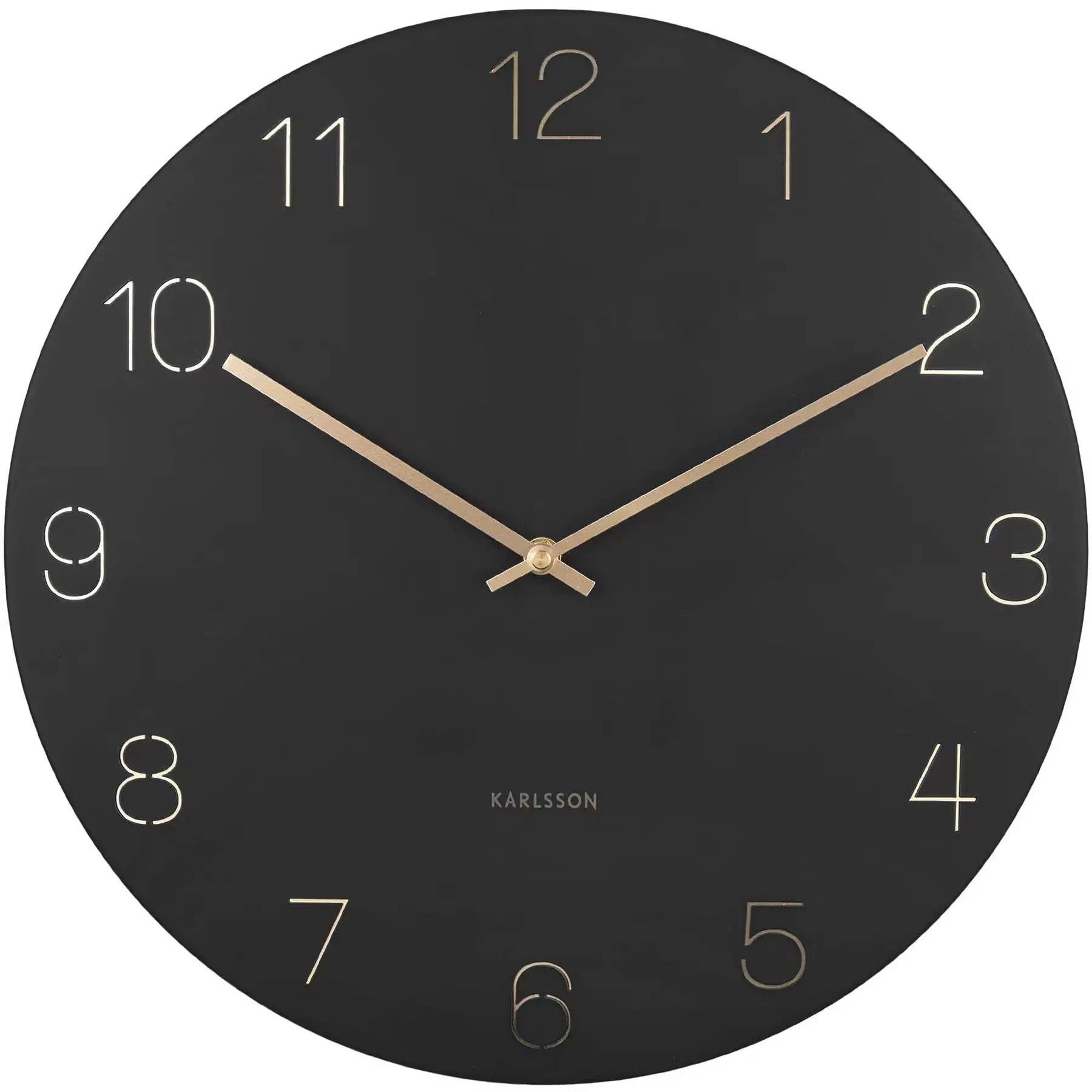 Orologio da parete con numeri incisi Karlsson Charm