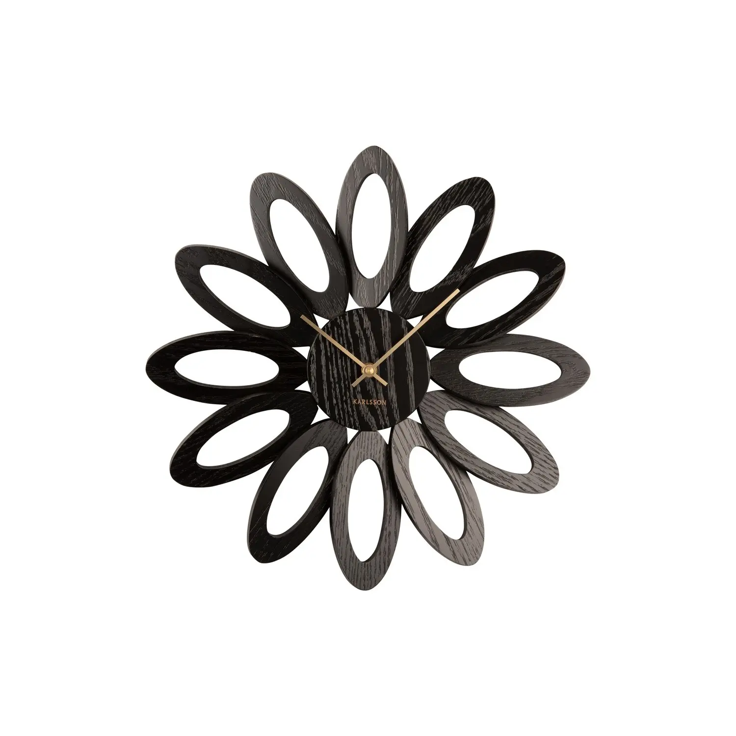Orologio da parete in legno impiallacciato Karlsson Fiore