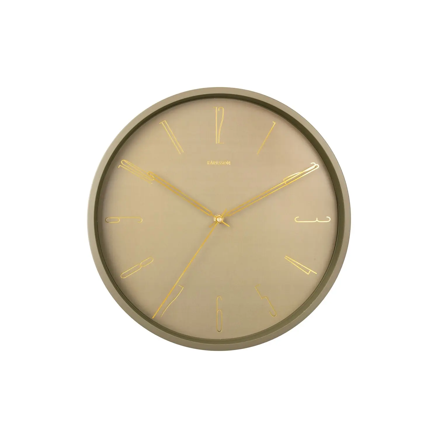Wanduhr Metall Karlsson Belle Numbers