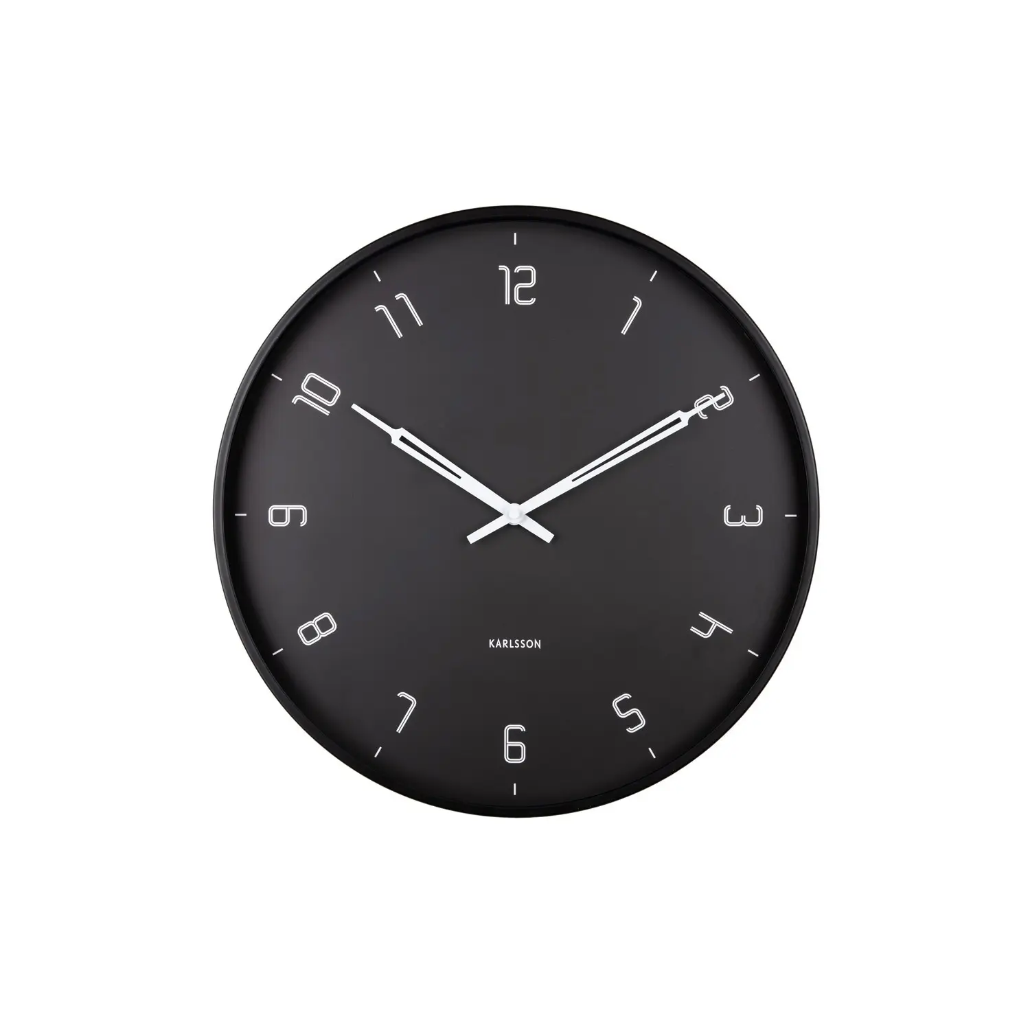 Wanduhr aus Metall Karlsson Stark