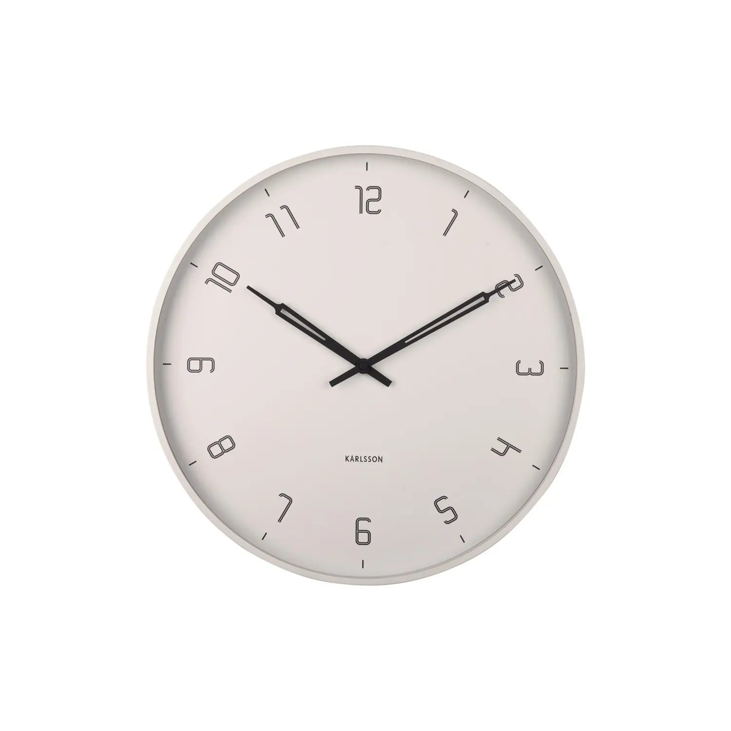 Wanduhr aus Metall Karlsson Stark