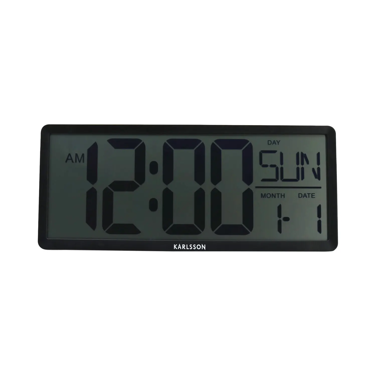 Horloge murale LCD Karlsson Retro