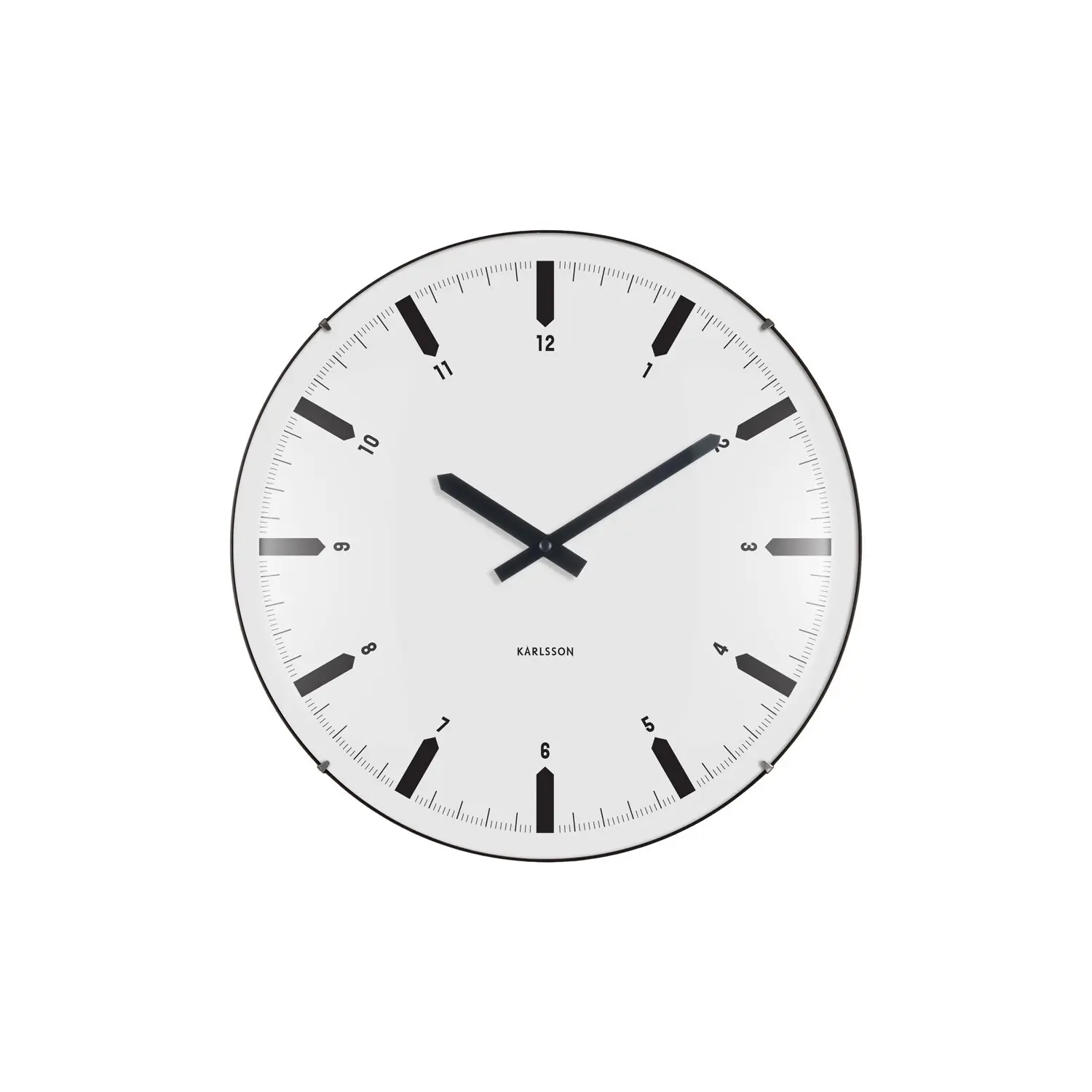Wanduhr Karlsson Realista Dome