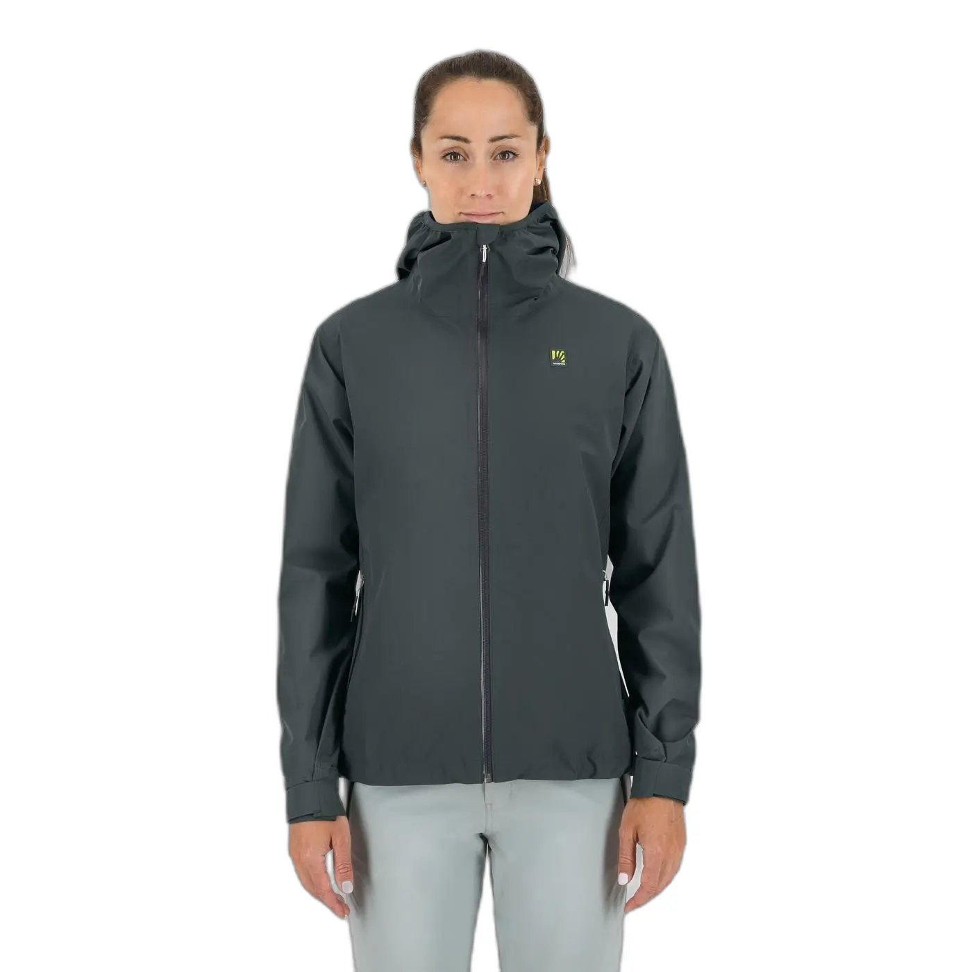 Damen Wanderjacke mit durchgehendem Reißverschluss Karpos Pluvia