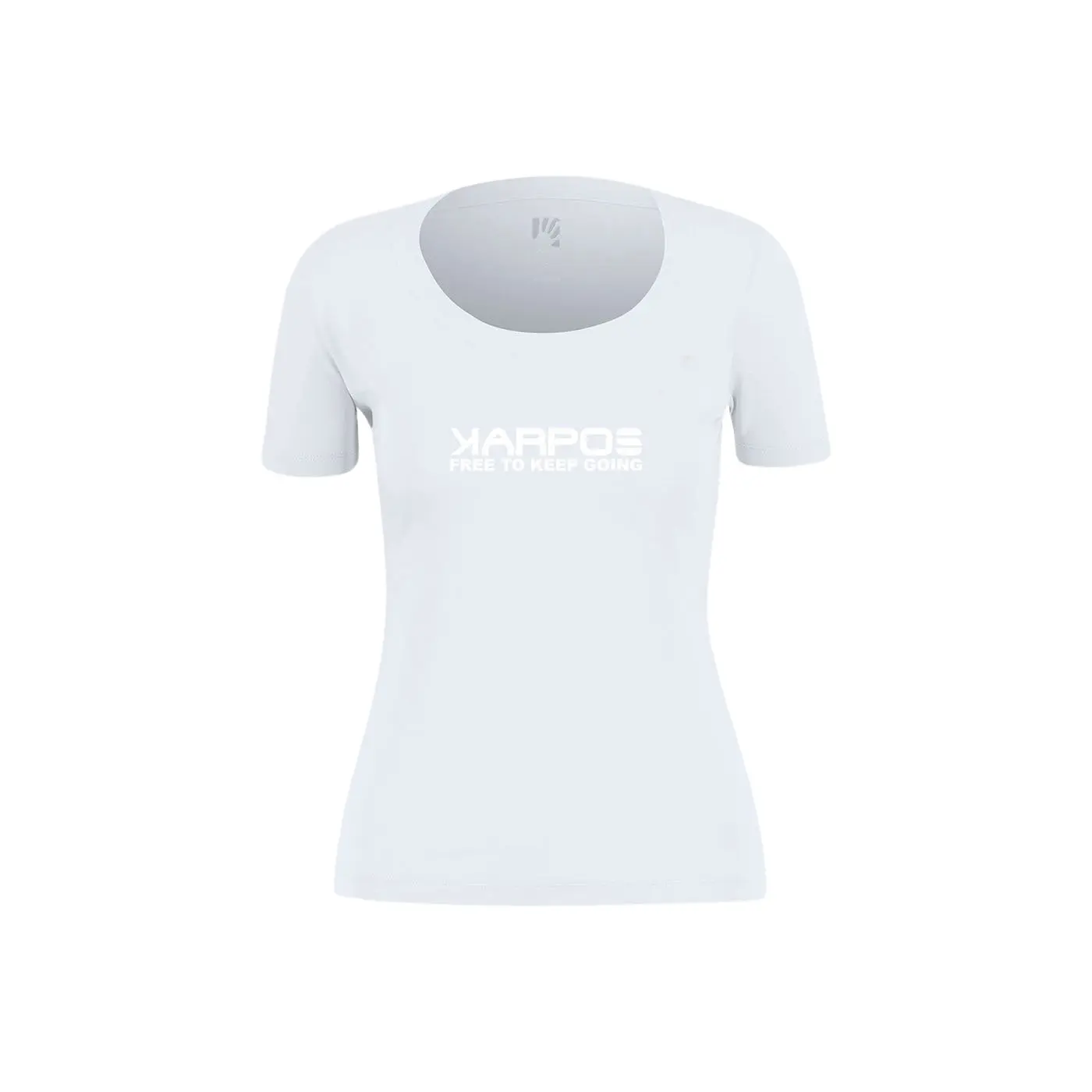 Karpos Women's White Cotton T-Shirt Loma