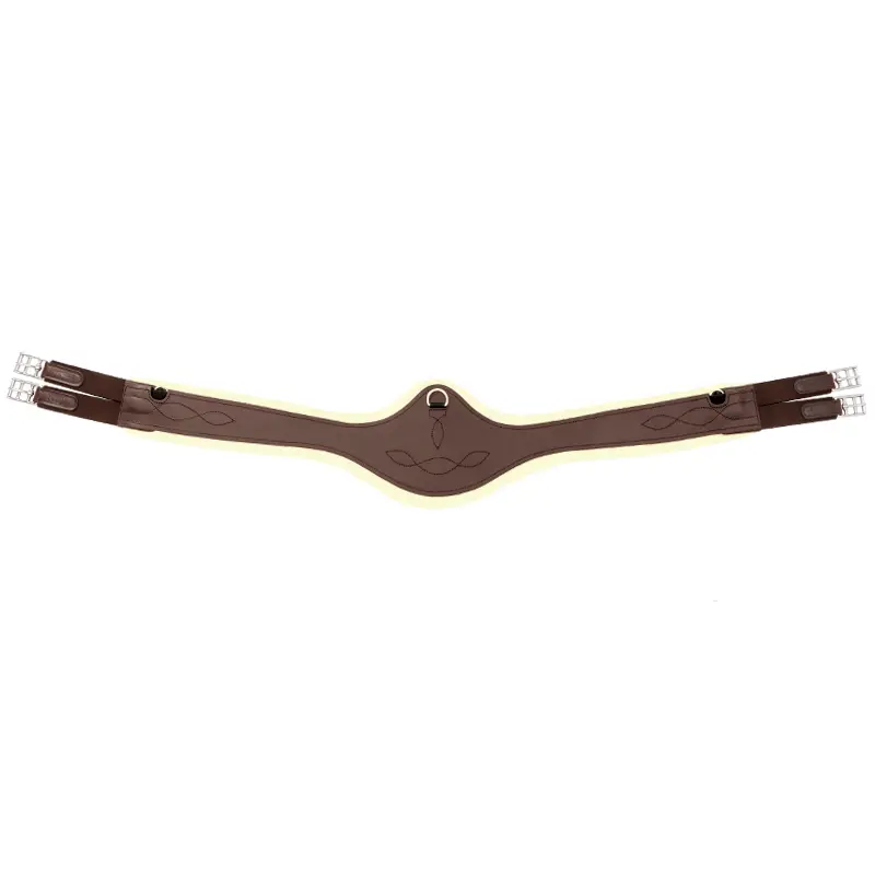 Leather horse strap with elastic faux fur Kavalkade Casper