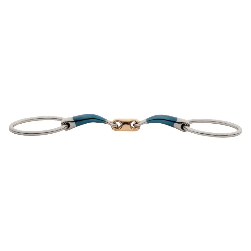 Double jointed snaffle bit for horse Kavalkade Ergonomic