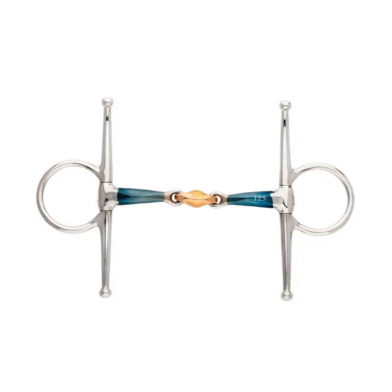 Double jointed snaffle bit for horse double locks Kavalkade Ergonomic