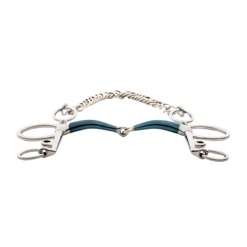 Pelham bit for horse, long loose ring Kavalkade Ergonomic