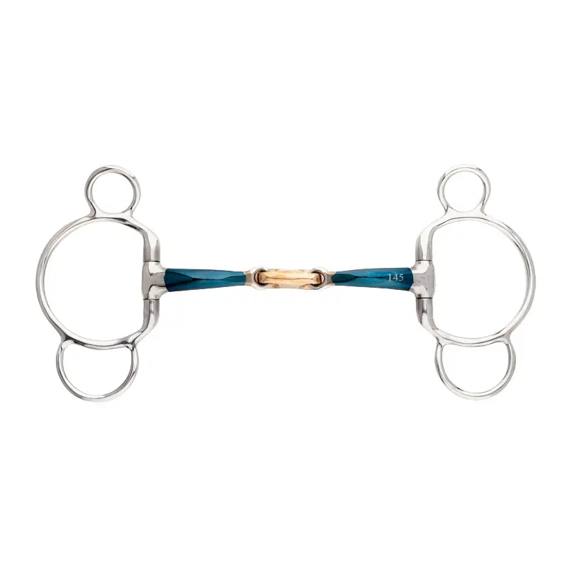 Bit with 3 or 4 rings for double jointed horse Kavalkade Ergonomic
