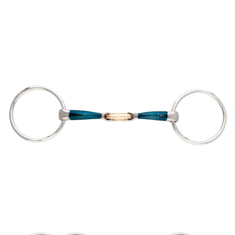 Two-rings bit for double break horse Kavalkade Bradoon Ergonomic