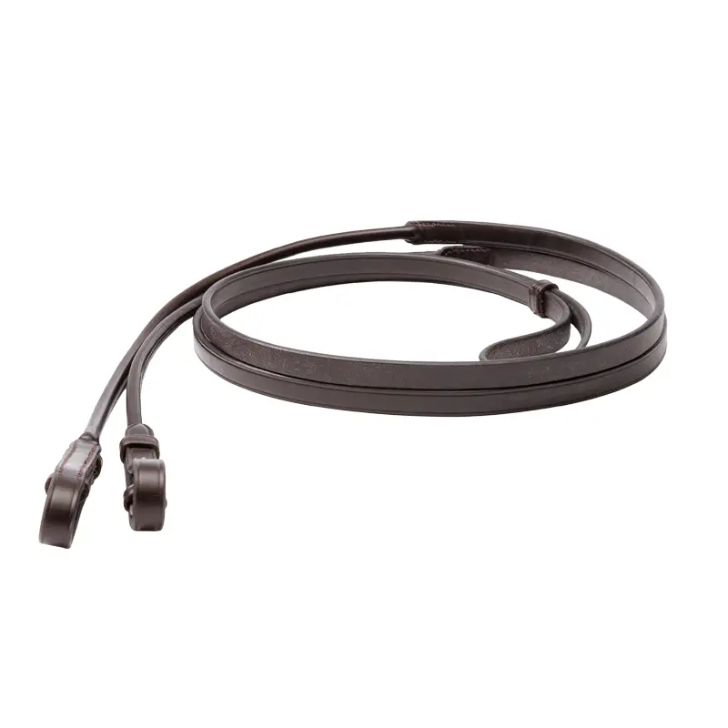Round leather reins for horses Kavalkade Fleur-Weymouth