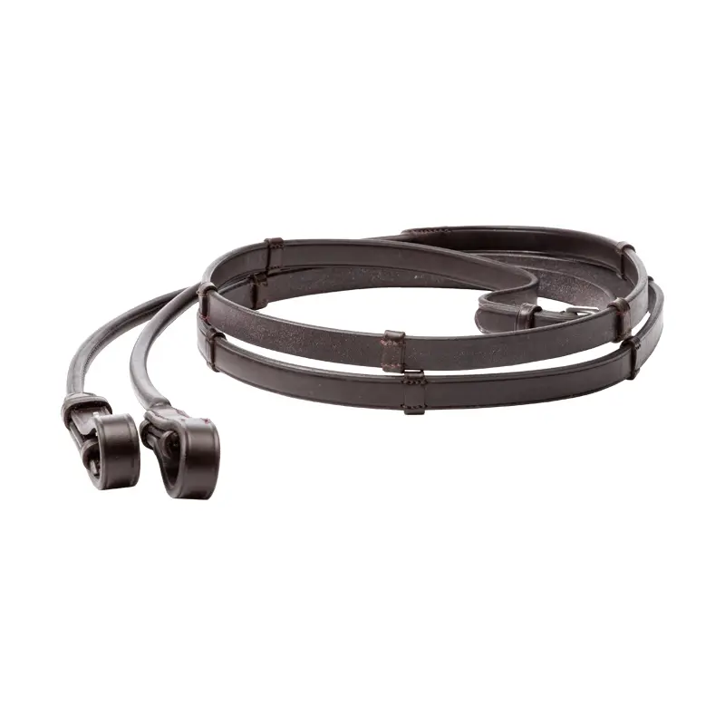 Round leather reins for horses Kavalkade Fleur