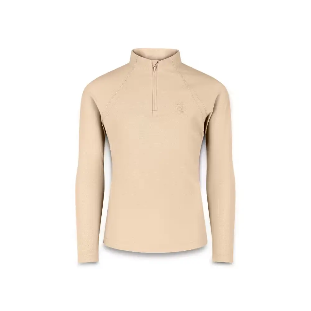Langarm-Reit-Poloshirt, Mädchen Kentucky Madrid