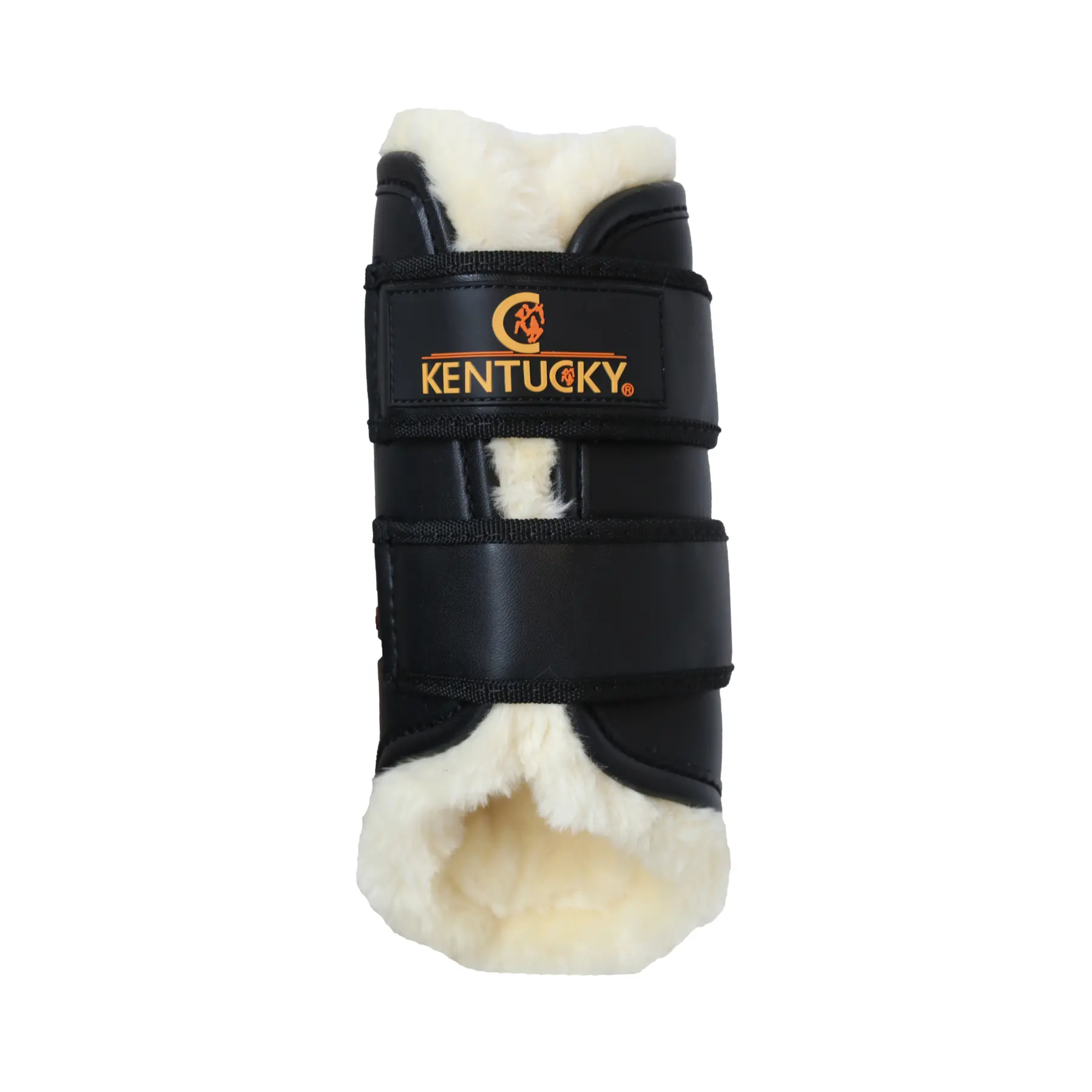 Horse gaiters open leather hindquarters Kentucky Tunout