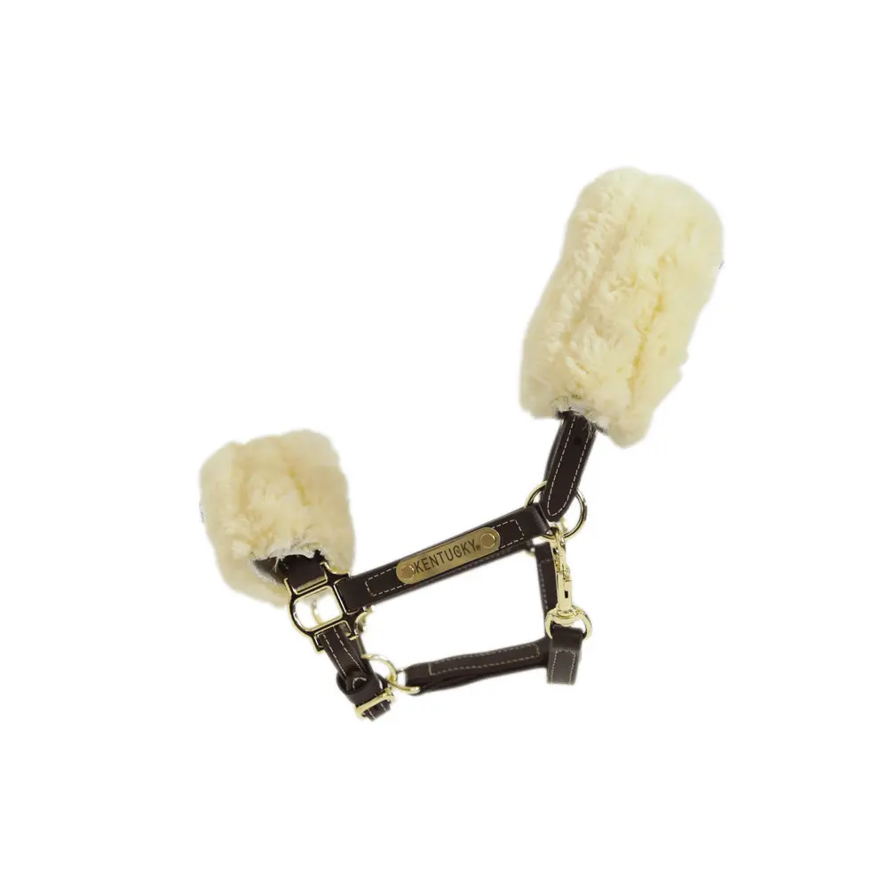 Kentucky Sheepskin leather halter for horses
