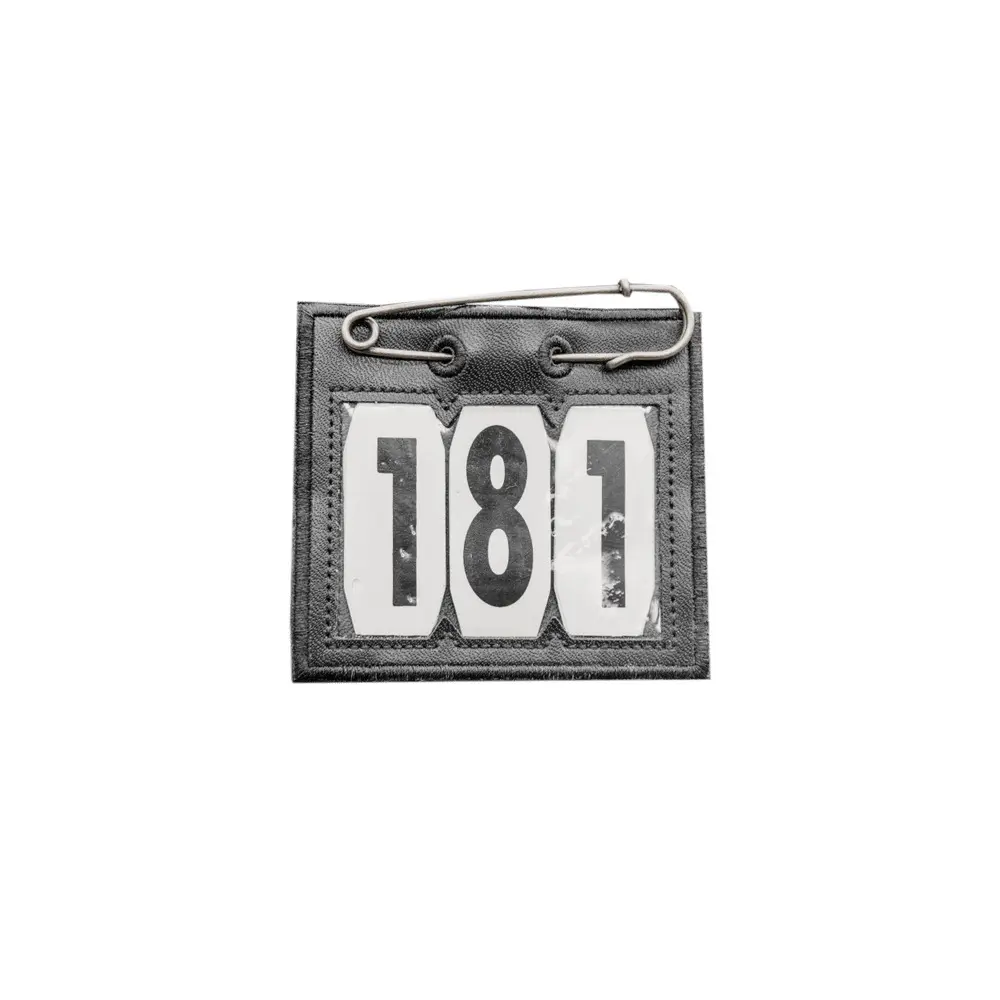 Porta numero da equitazione in pvc con spilla di sicurezza Kentucky