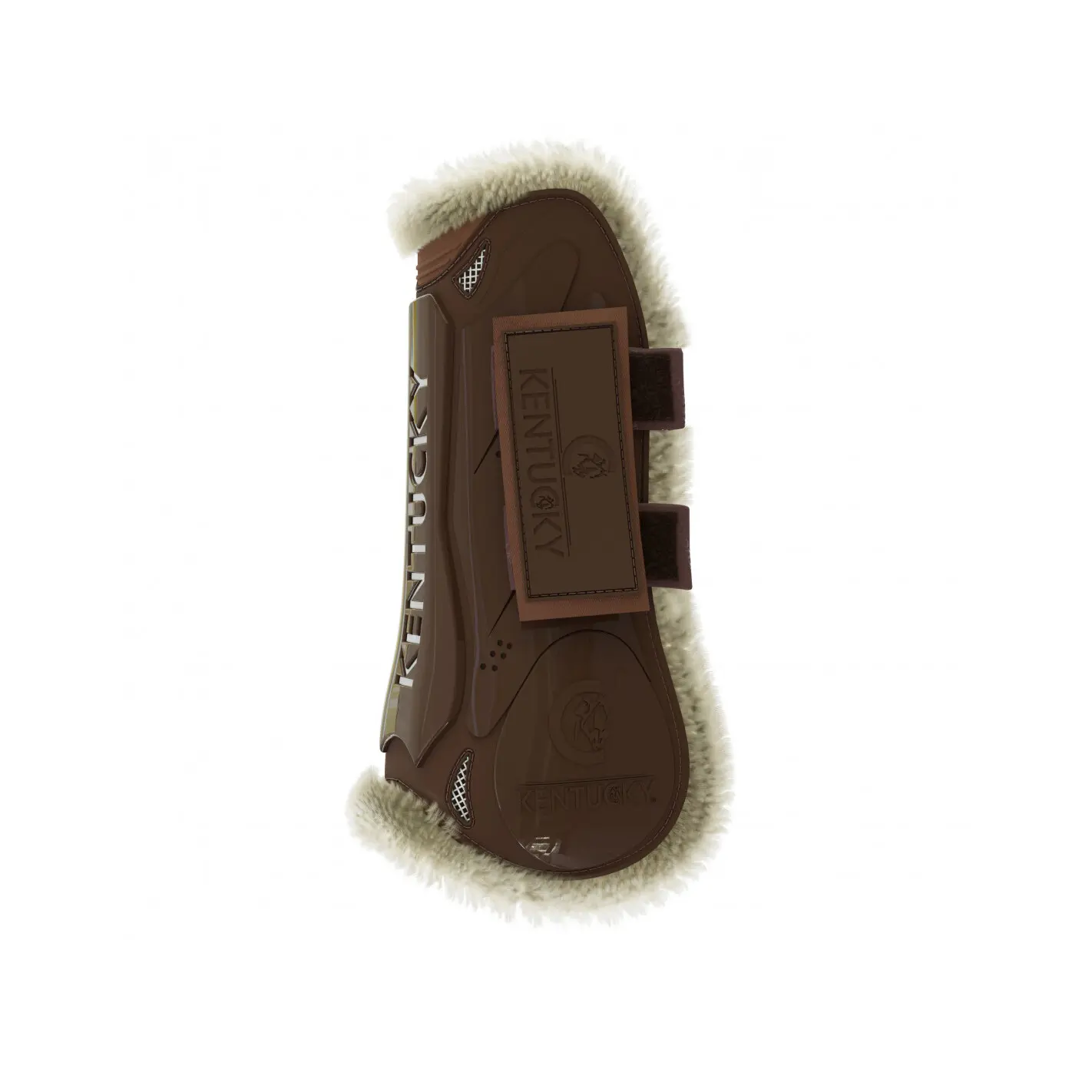 Open front gaiters for horses velcro vegan sheepskin Kentucky