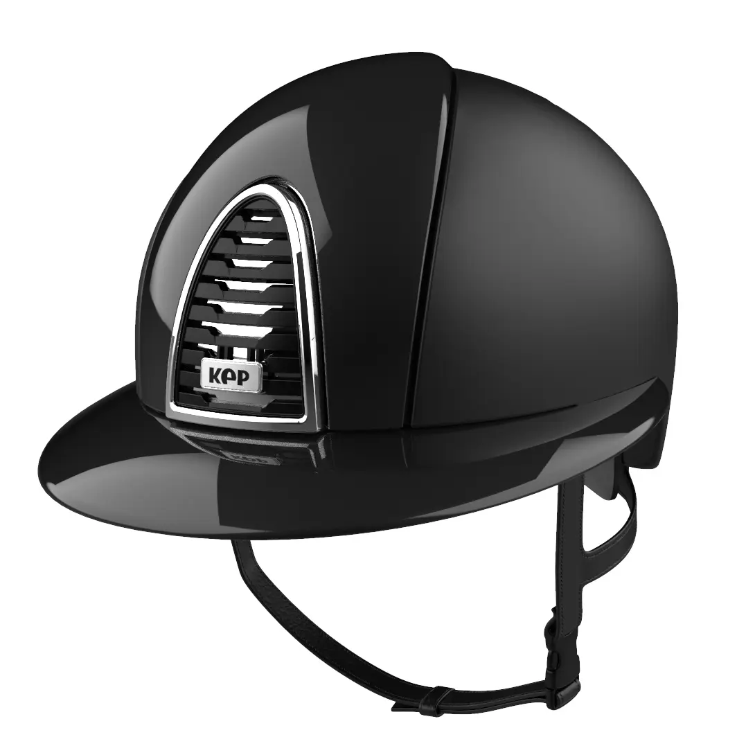 Casco da equitazione con visiera polo KEP Cromo 2.0 Textile/ Polish