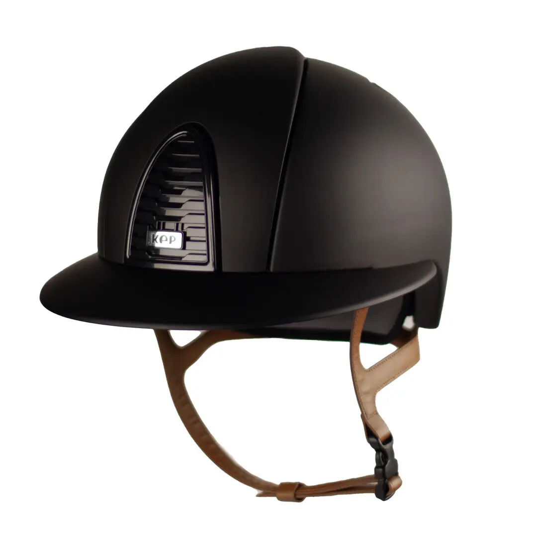 Polo riding helmet with visor and chin strap KEP Cromo 2.0 Matt