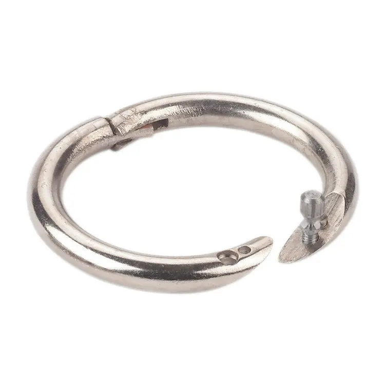 Chrome plated bull ring Kerbl Top Quality (x2)