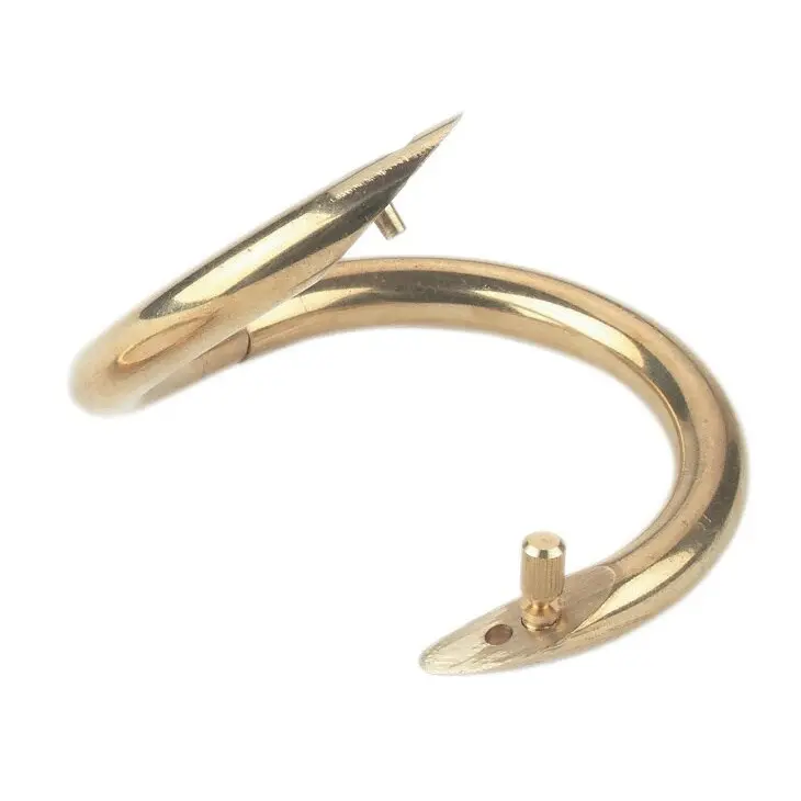 Brass nose ring Kerbl Drehbulli (x1)