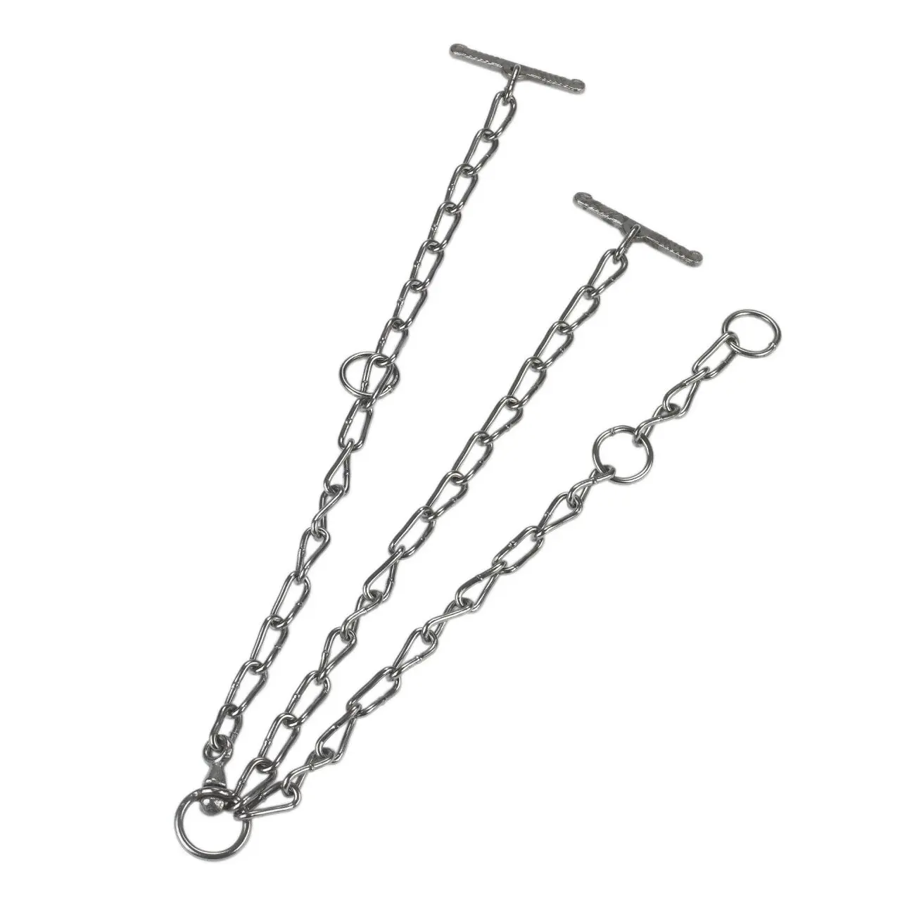 Zinc-coated simple goat chain with a carabiner Kerbl