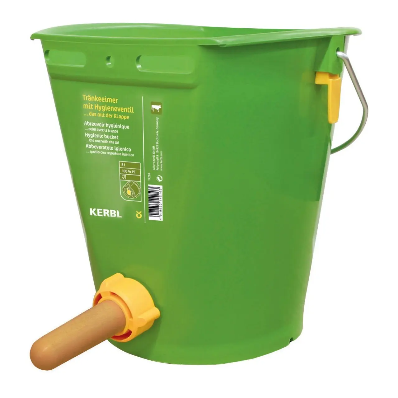 Calf bucket with flap Kerbl
