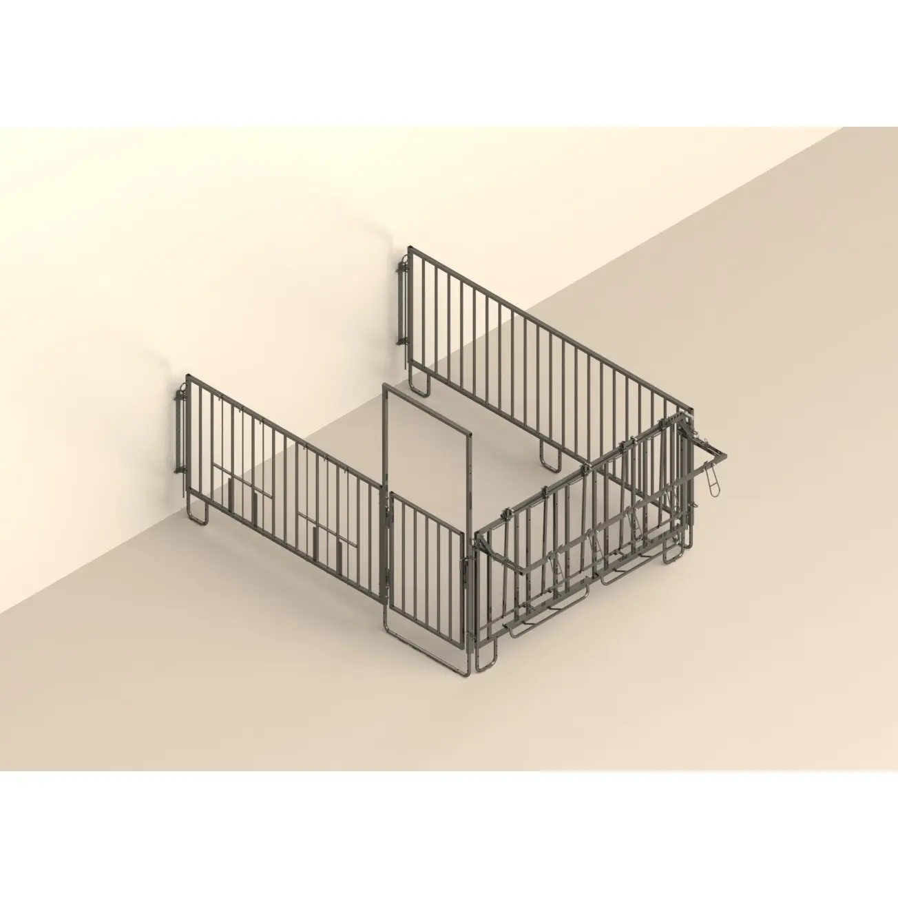Individual kit, group 3 calves, zinc-plated, complete Kerbl