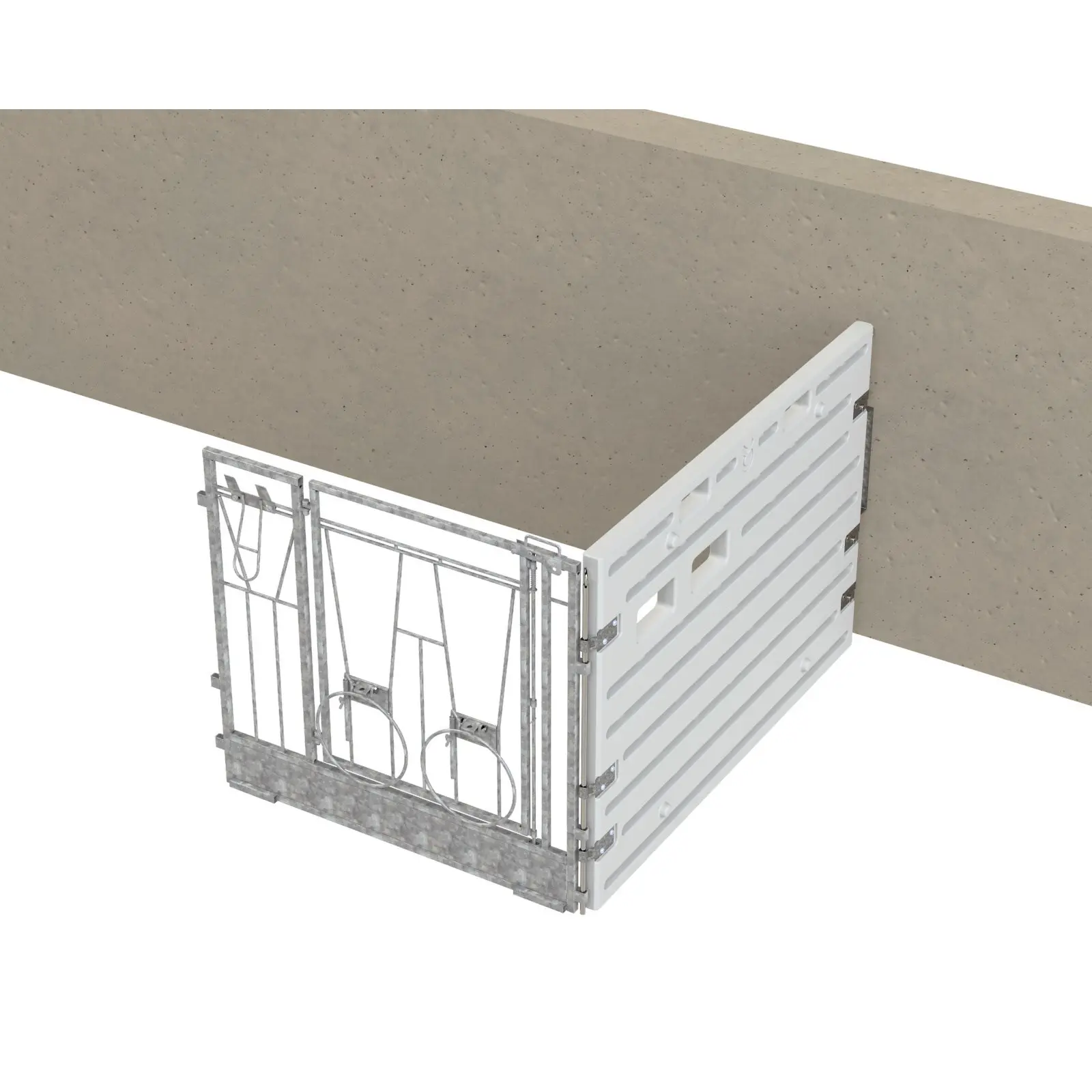 Modular Individual Calf Box Extension Against Wall Kerbl