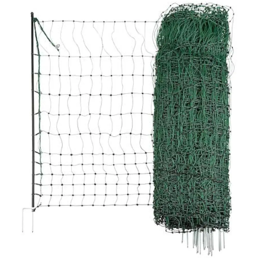 Double-point electrifiable poultry fencing net Kerbl