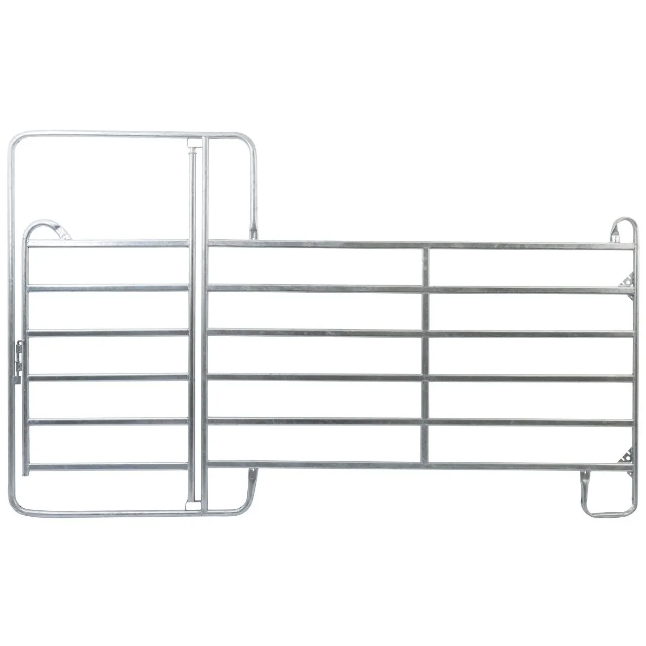 Pre-galvanized panel with horse-riding gate Kerbl