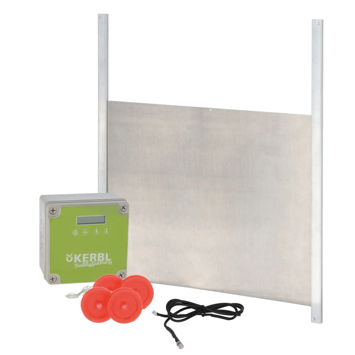 Kerbl Blanco Kit De Puerta Automática Para Gallinero