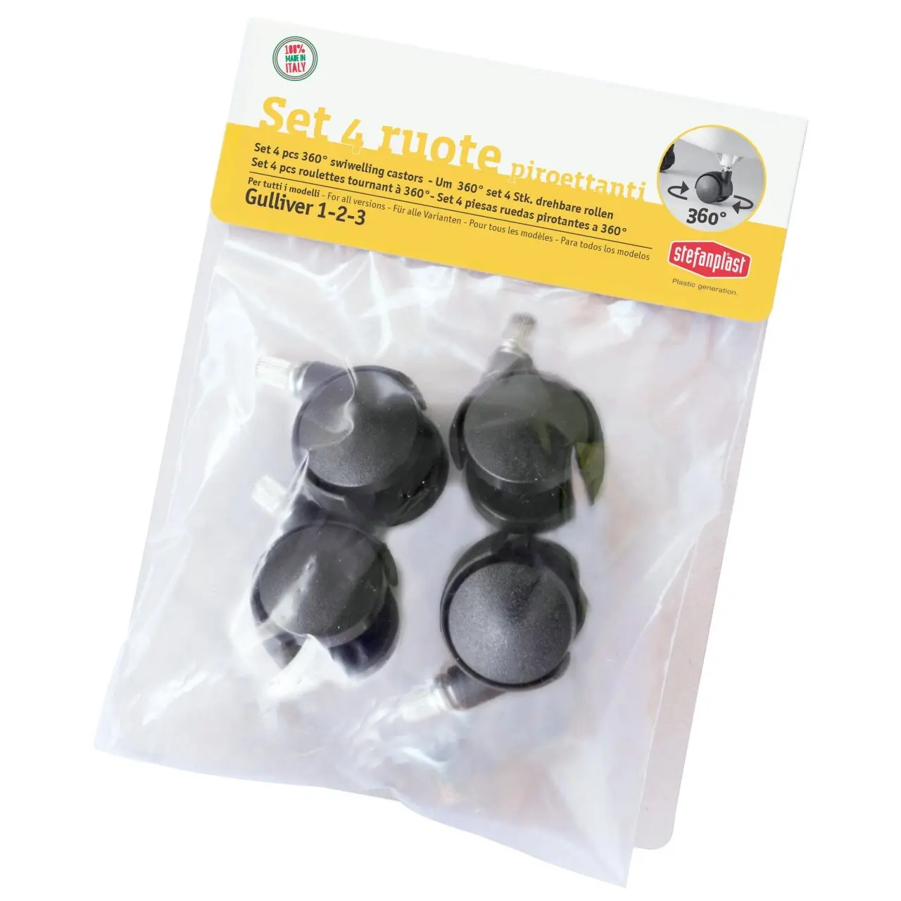 Transport cage wheel kit Kerbl (x1)