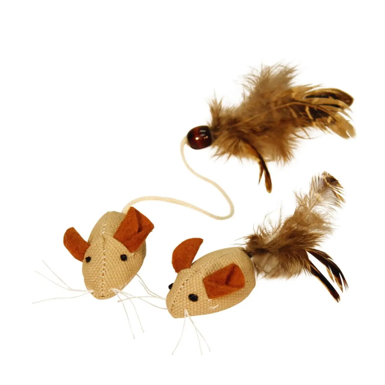 Linen spring mouse Kerbl Nature (x2)