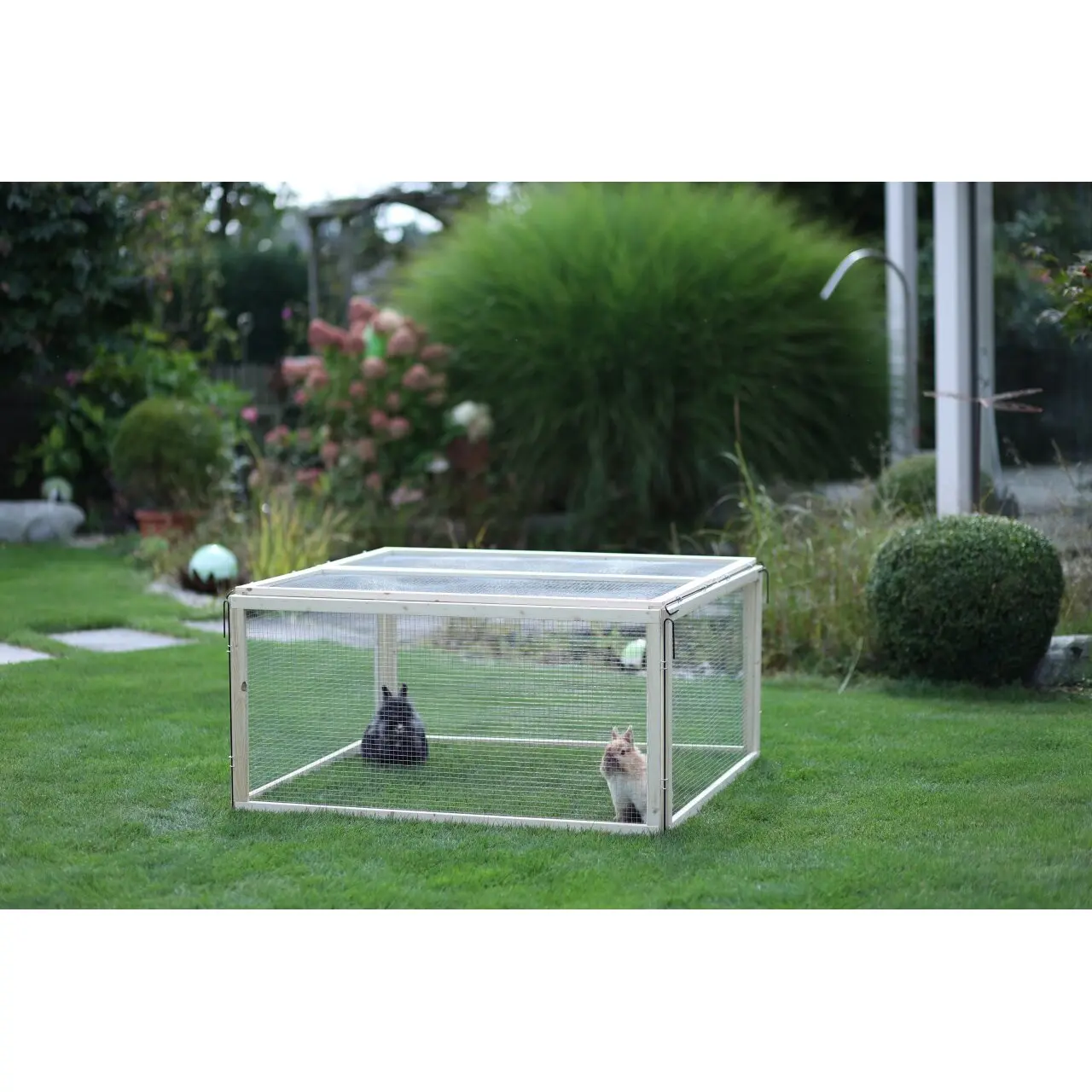 Kerbl Braun - Freilaufgehege Vario Freigehege Mit Maschendraht, 120X120x59 Cm - Image 3